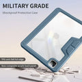 ZOYU Clear Protective Case with Pencil Holder for iPad Air 11″ (M2/M3), iPad Pro 11″ & iPad 10th/11th Gen (A16) – Shockproof Bumper & Multi-Angle Stand