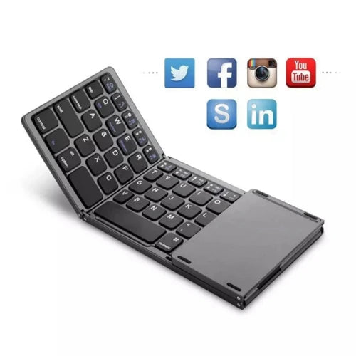 Mini Folding Wireless Keyboard with Trackpad