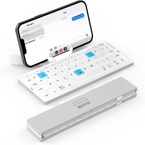 Mini Foldable Bluetooth Keyboard with Magnetic Stand