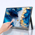 Arzopa A1T 15.6" FHD Touchscreen Portable Monitor | 10-Point Touch 1080P IPS Display with Smart Cover