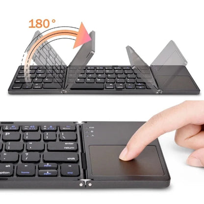 Mini Folding Wireless Keyboard with Trackpad