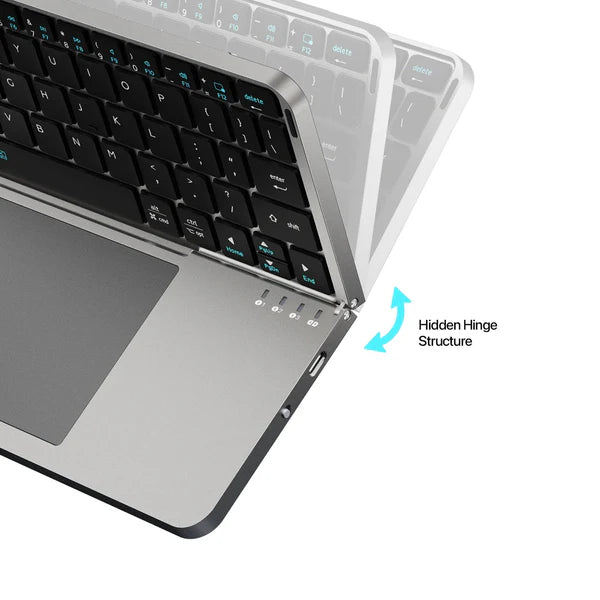 Foldable Wireless Keyboard with Touchpad for iPad, MacBook & Mobile