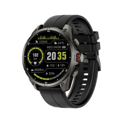 FT66 Round GPS Compass Sports Smartwatch | HD AMOLED Display, Built-in GPS & Outdoor Tactical Features
