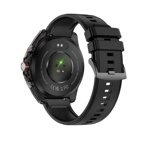 FT66 Round GPS Compass Sports Smartwatch | HD AMOLED Display, Built-in GPS & Outdoor Tactical Features