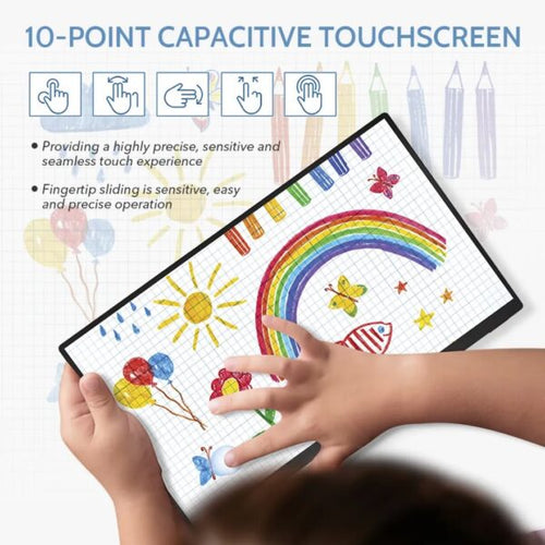 Arzopa A1T 15.6" FHD Touchscreen Portable Monitor | 10-Point Touch 1080P IPS Display with Smart Cover