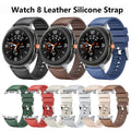 Silicone Leather Strap for Samsung Galaxy Watch 8 Classic & Galaxy Watch 8 (40mm / 44mm)