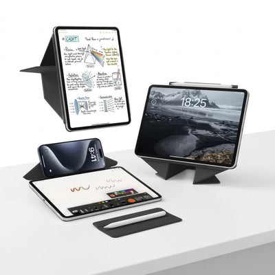 ZOYU Infinite Lift Magnetic Detachable Case for iPad Air 11″ (M2/M3), iPad Pro 11″ & iPad 10th/11th Gen (A16) – Adjustable Stand with Pencil Slot