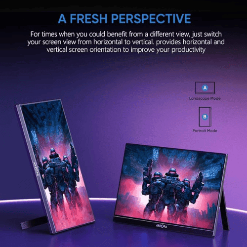 ARZOPA Z1FC 16.1” 144Hz Portable Gaming Monitor [G1 Game Max]