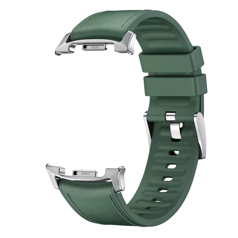Silicone Leather Strap for Samsung Galaxy Watch 8 Classic & Galaxy Watch 8 (40mm / 44mm)